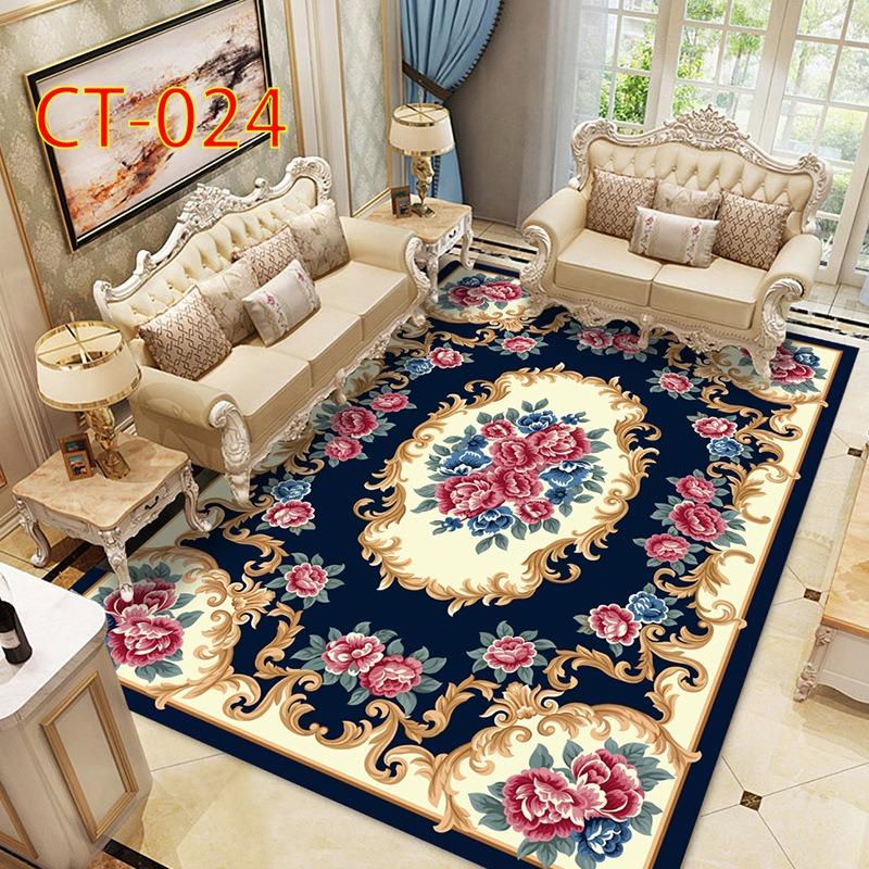 

Retro Europe Persia Bohe Style Carpet Living Room Sofa Bedroom Bedside Study Entrance Door Rug Non-slip Light Luxury Decor Mat 40x60cm