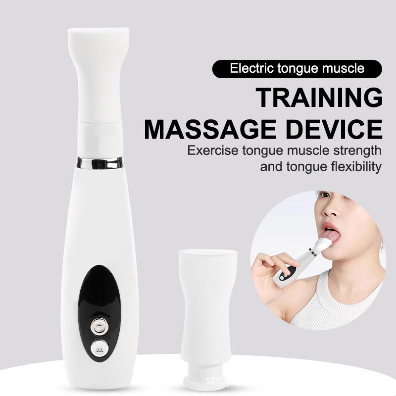 Electric Mouth Trainer Tongue Muscle Training Massager Oral Rehabilitation Trainer For Adult Kids Electric Tongue Massager