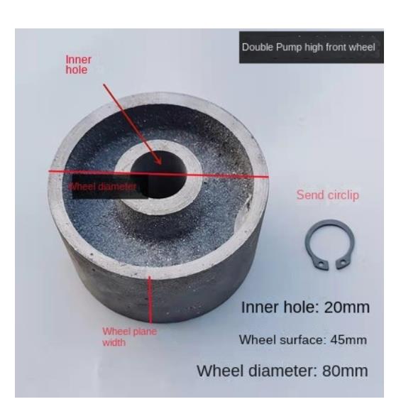 For 3 Ton Horizontal Jack Accessories Universal Wheel Wheel Spring Tray Gear Front Wheel Rear Wheel Pump Core