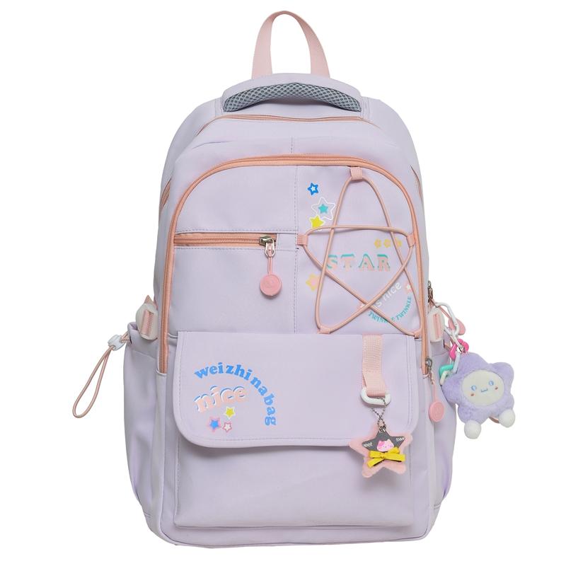 Student Schoolbag Women's Lightweight Large Capacity Star Backpack