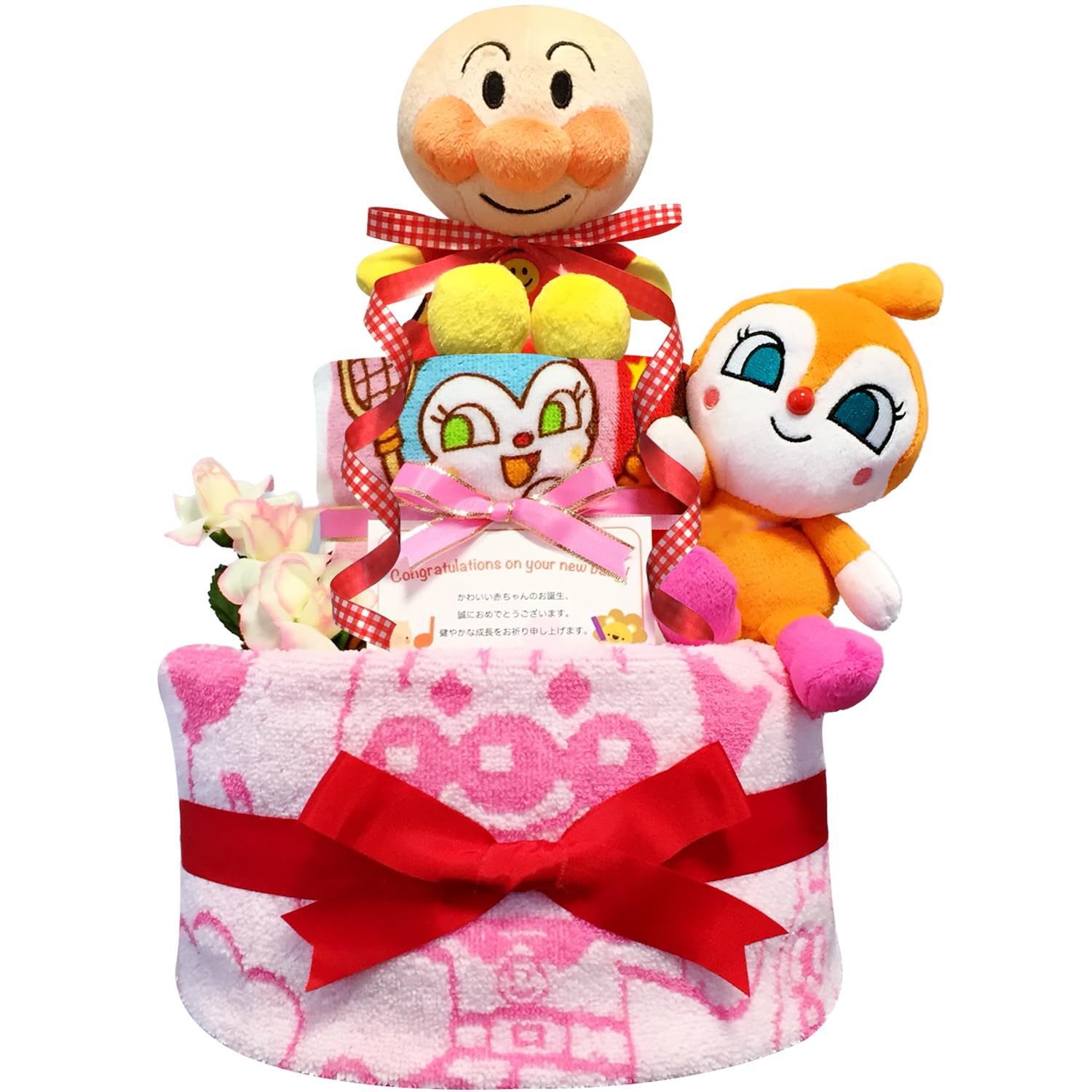 

KanonBabys Diaper Cake for Baby Shower Birthday Small Size Girls, Gift, Present, 2-Tier, (anp3111)
