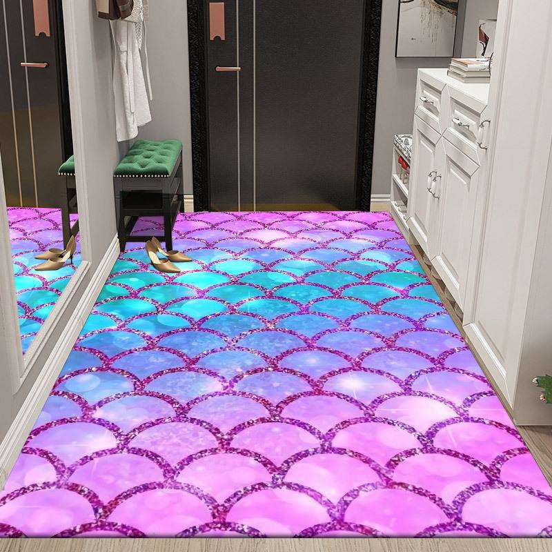 Wycieraczka wejściowa Dywan odporny na brud Sypialnia Łatwy w utrzymaniu Salon Prosta wycieraczka podłogowa