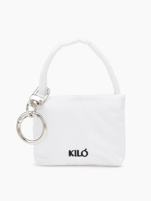 

KILO NYLON PADDED KEYRING BAG_WHITE Free