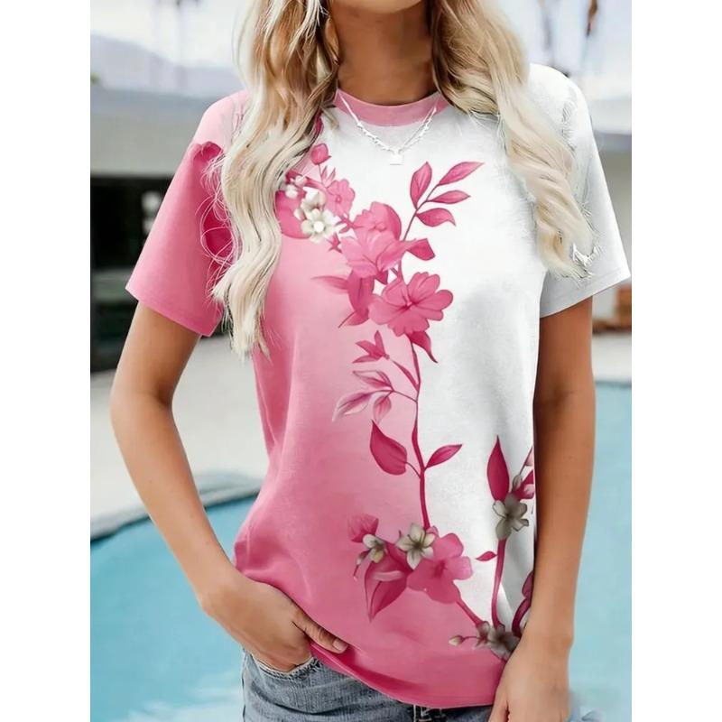 3D Printed Insect Summer Fashion Women's T-shirt Breathable and Trendy Versatile