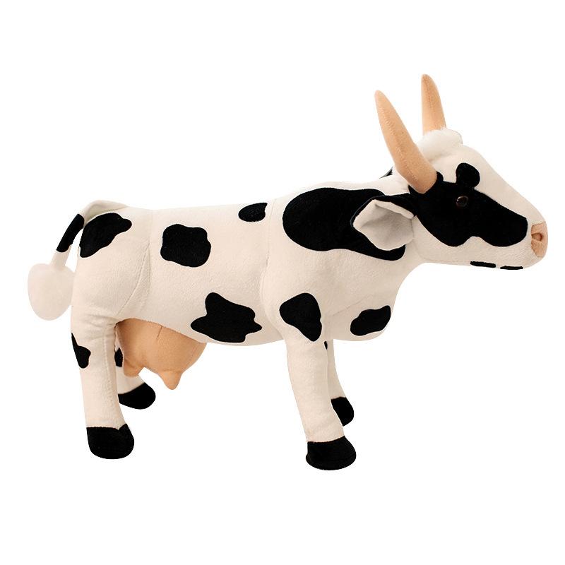 Cute Simulation Cow Doll Plush Toy Big Cow Doll Home Living Room Ornament Children's Soothing Doll