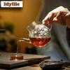 230ml Blooming Flower Glass Teapot Japanese Tea Infuser Pot Tea Maker Kettle with Filter Tea Ceremony Accessories Collection