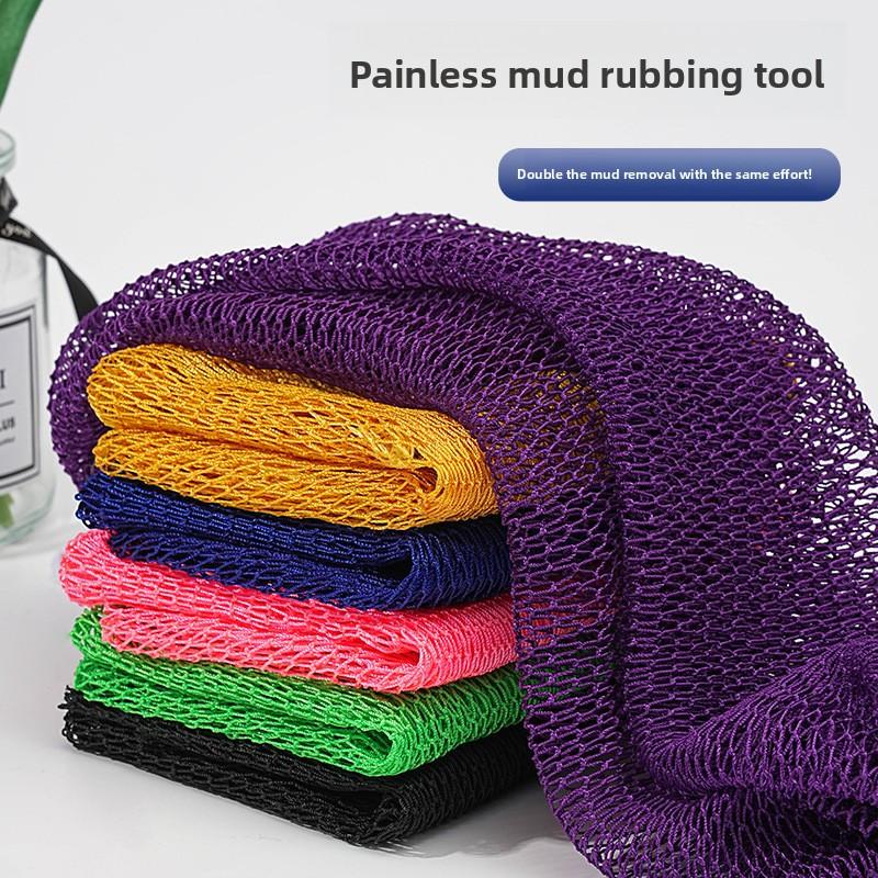 African net nylon long strip bath towel pull rope high elastic sauna towel exfoliating and bathing towel
