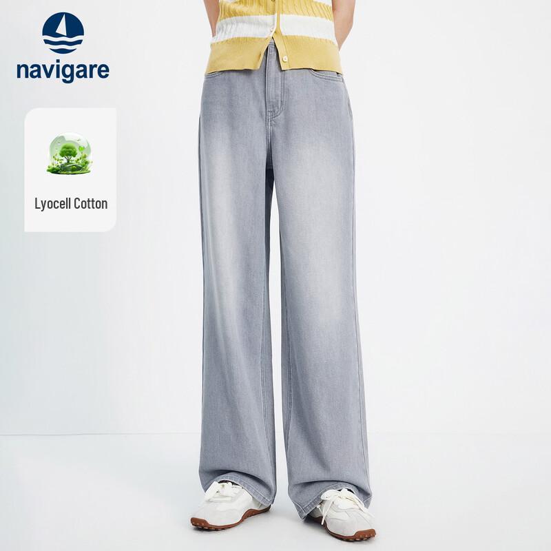 Navigare Women s Loose Wide-Leg Casual Jeans XL