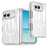 Applicable To Apple iPhone18fold Transparent Magnetic Mobile Phone Case Ultra Folding Screen Acrylic Anti-drop Hard Case