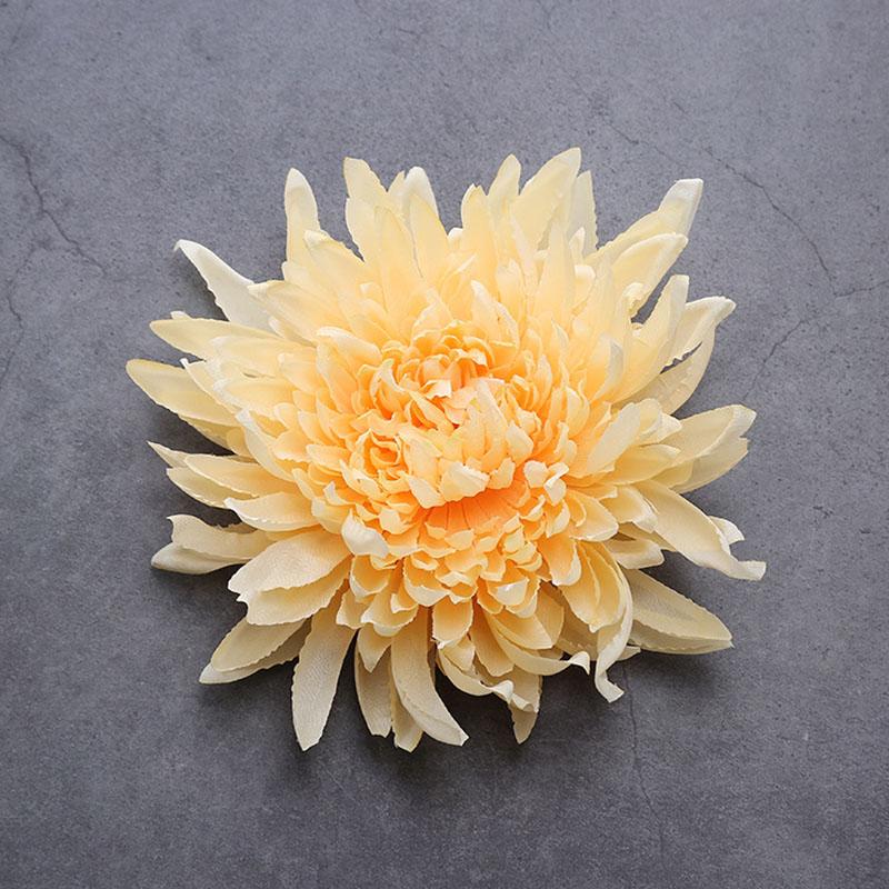 Simulated European style Golden Chrysanthemum Acacia Chrysanthemum Head Silk Flower Wild Chrysanthemum Home Decoration Prop 5pcs шампанского