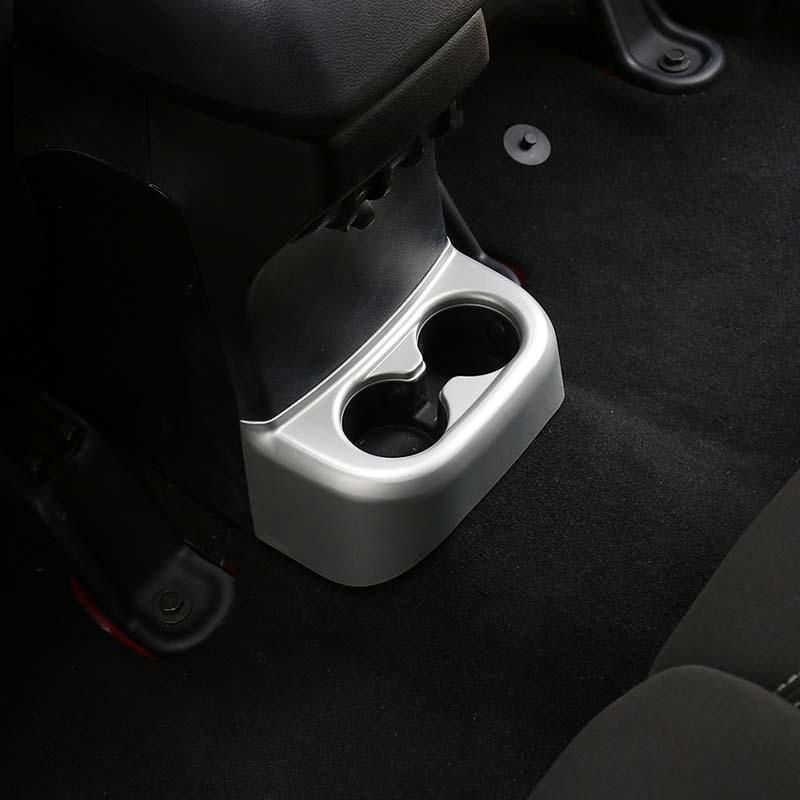 ABS Rear Cup Holder Decoration Protective Cover Sticker Fit For Jeep Wrangler JK 2011-2017 Interior Accessories