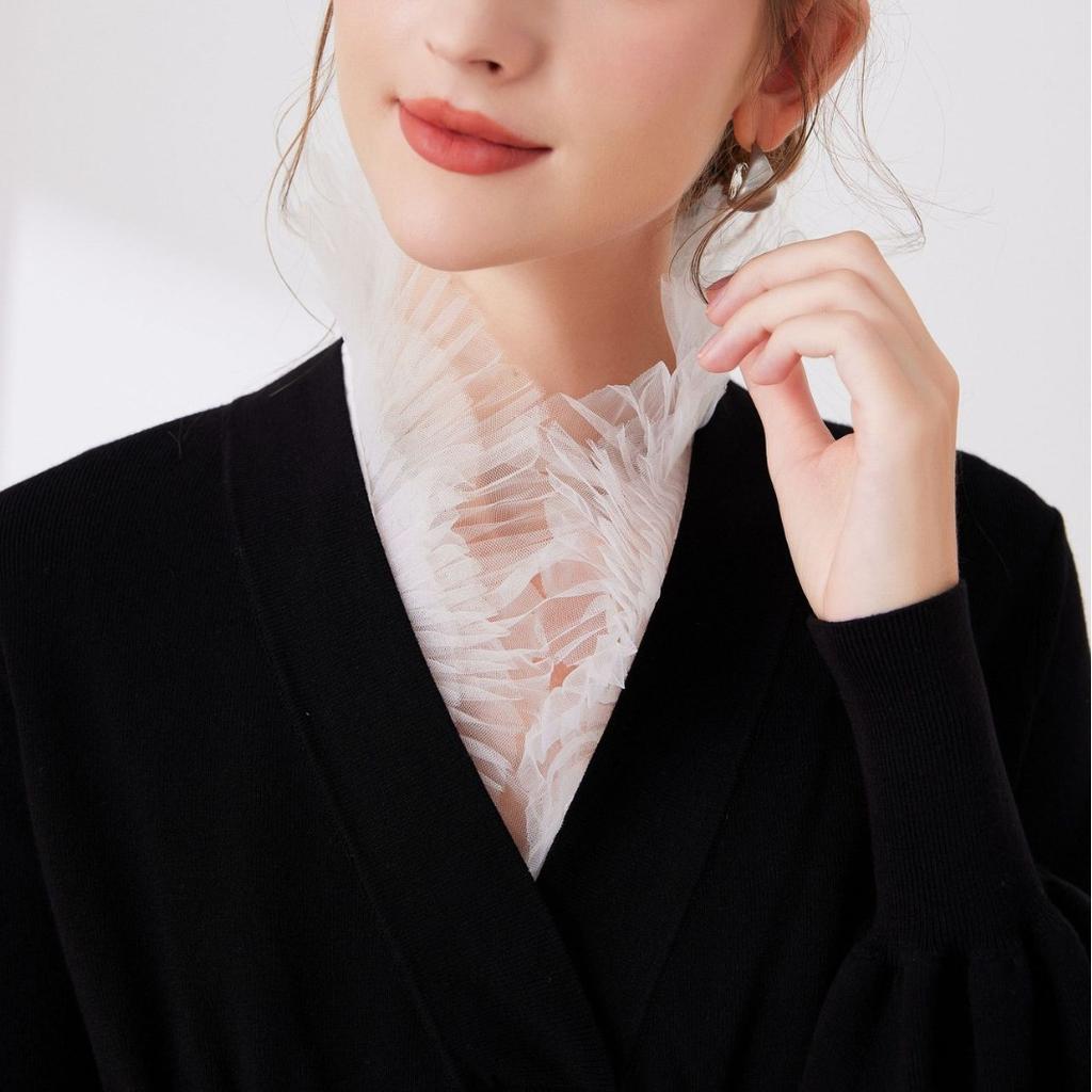 Female Stand Shirt Fake Collar for Women Suit Half Shirt Blouse Tops Detachable Blouse Tops False Collar Neckwear Accessories