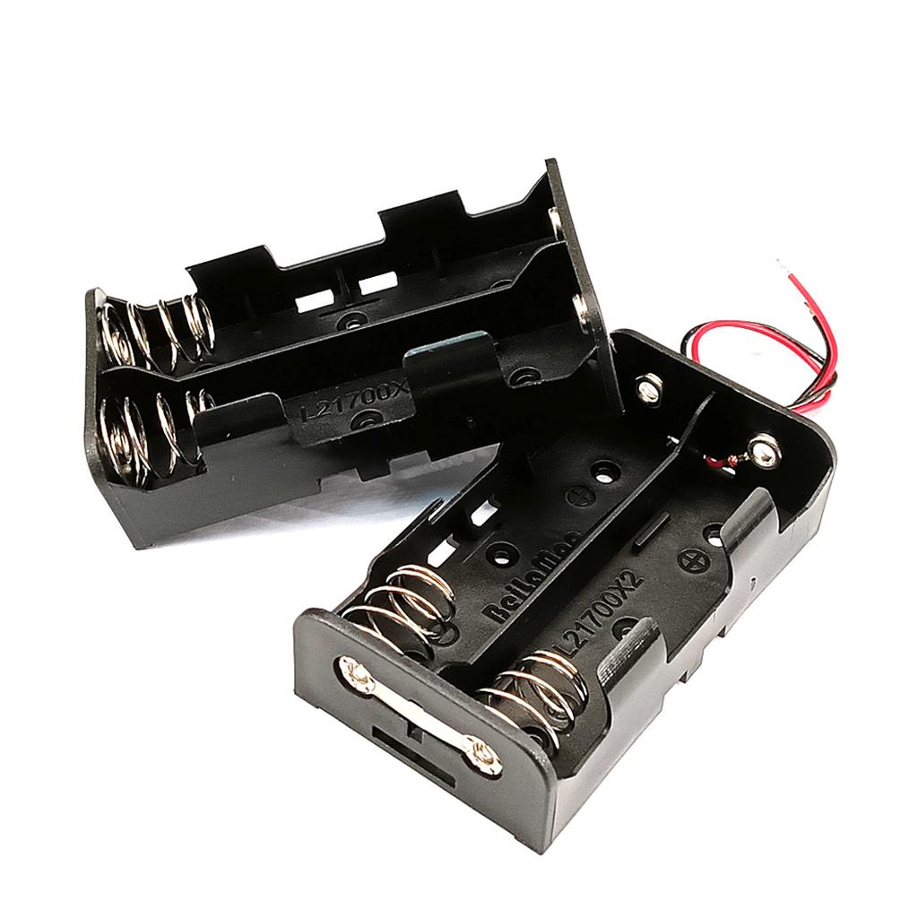 21700 Case  2 Slots 21700 box 21700 Battery Holder 21700 Battery Box With Line /With Pins Series/Parallel