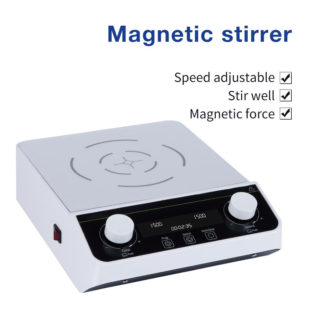 10L 50-1500rpm Laboratory Stirrer Large Capacity Magnetic Stirrer LCD Digital Display with Automatic Memory Function Lab Mixer