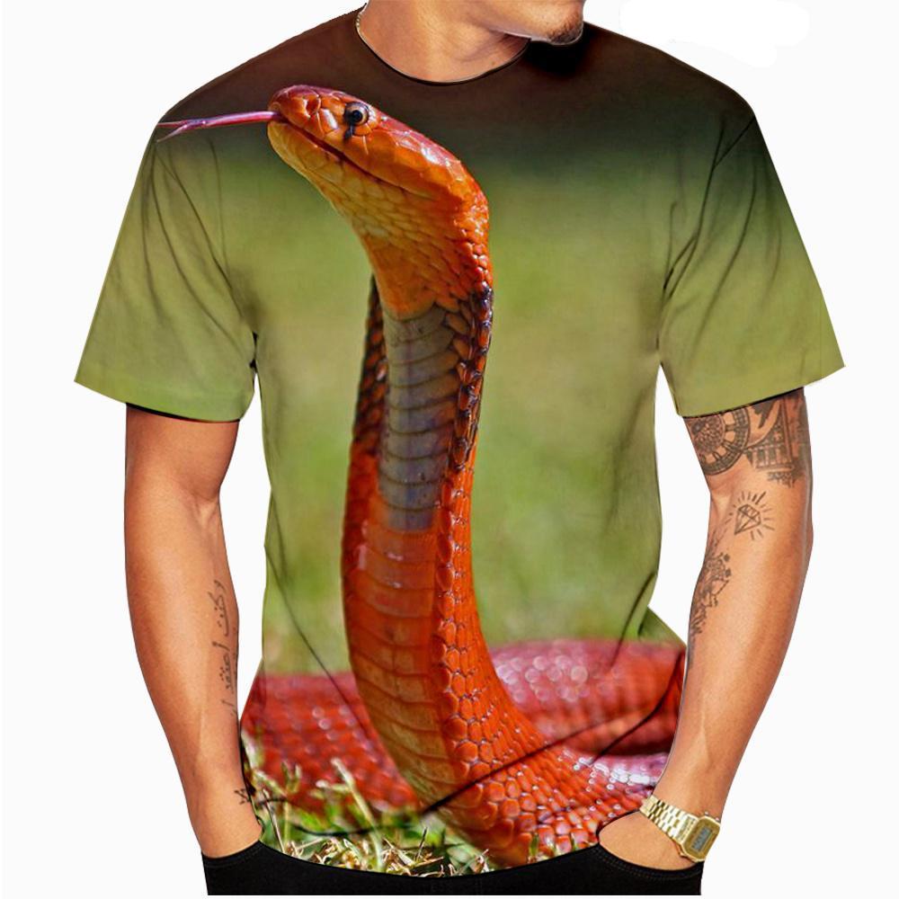 2023New Fashion 3d Printed Snake T Shirts Casual Short Sleeve Men/Women Funny Cool T-shirt Hip Hop Tops Tees