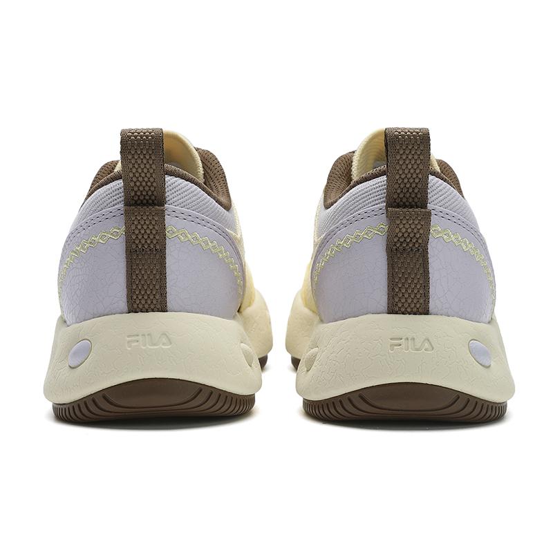 FILA Cookies Ec Fashion Casual Trendy Versatile Playful Cute Lightweight Low-Top Canvas Shoes Women sneaker Milk-Yellow Purple F12W522315FDO