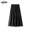 Women's Ruched Slim Fit Skirt Set