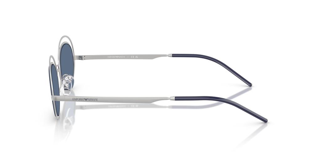 Emporio Armani Women's Matte Silver Sunglasses 0EA2160, Size 52