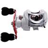 Baitcast Reel 6.3:1 Gear Low Profile Carbon Fiber Drag 18+1Bearing Dual Magnetic Brakes Fishing Reel