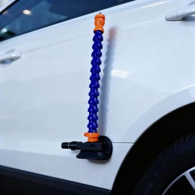 Plastic Car Dents Removal Set Dents Repair Tool White Suction Cup Mounts And Sturdy Magnetized Base Support