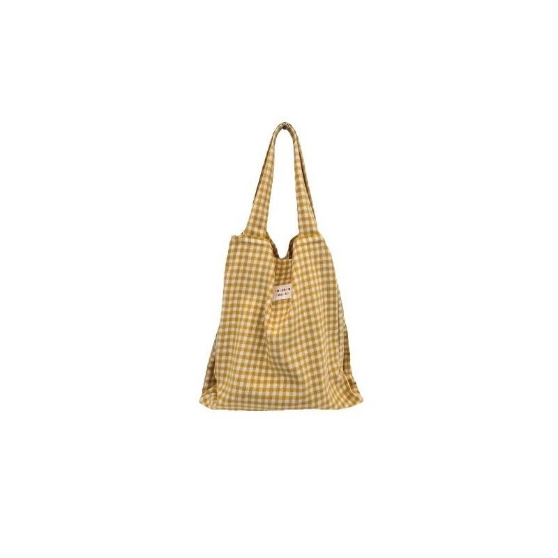 Stylish Plaid Wool Tote Bag For Casual Chic Commuting Versatile Shopping Use