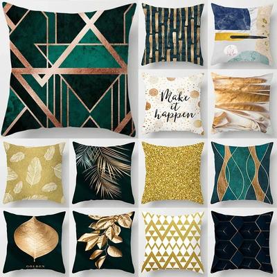 Pillowcase Luxury Gold Decorative Cushion Cover Home Sofa Pillowcase Home Decoration