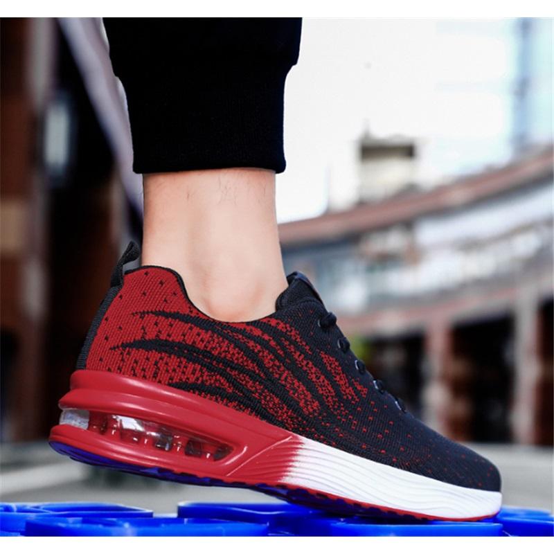 

Весенне-летние низкие кроссовки с сетчатой поверхностью и воздушной подушкой, легкие повседневные спортивные кроссовки для ходьбы 45 красный