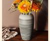 Hand-Carved Chinese Zen Ceramic Vase for Dried Flowers - Home Decor
