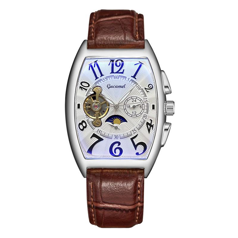 

Механические часы GUCAMEL Wine Barrel Мужские механические часы с турбийоном