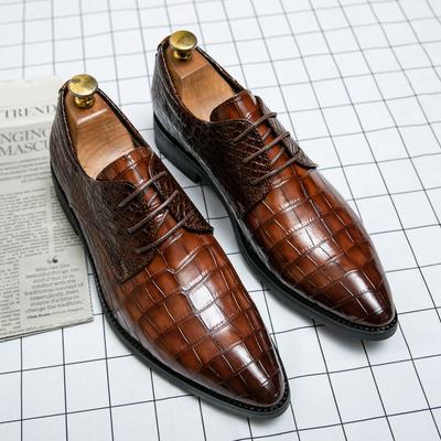 Foreign Trade Large Size British Pointed Leather Shoes Size 38-46 Autumn New Business Dress Hairstylist Casual Fashion Men's Shoes