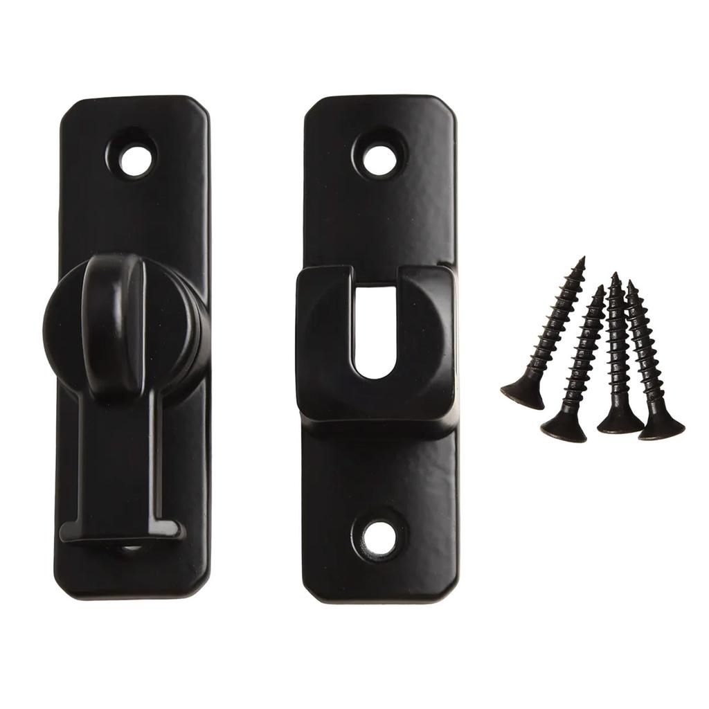 Barva: Černý posuvný dveřní zámek Vysoce odolný zámek posuvných dveří Zámek proti krádeži Bezpečnostní ochrana Robustní konstrukce