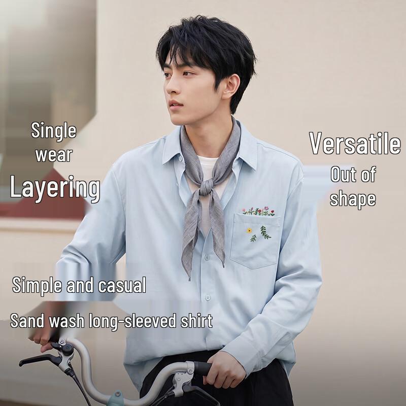 Baleno Men's Soft Casual Long-Sleeve Shirt