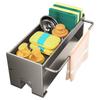 Drill-Free Kitchen Sink Dish Drainer & Storage Rack