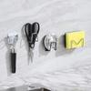 1pcs Kitchen Sponges Holder Stainless Steel Sink Sponges Drain Drying Rack Self Adhesive Storage Holder Hooks Bathroom Organizer