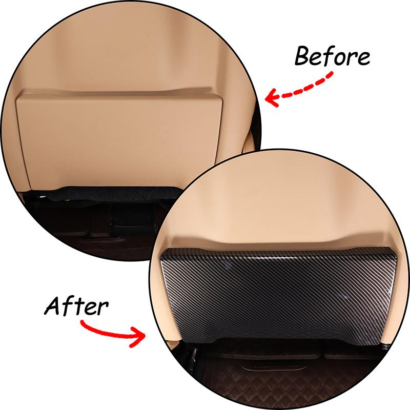 For Land Rover Range Rover Vogue Sport 2023 2024 ABS Carbon Fiber Seat Back Kick Panel Covers Car Interior Accessories