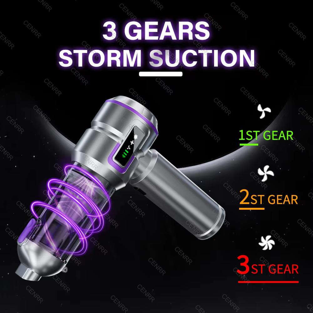 NEW 998000PA Car Vacuum Cleaner Portable Handheld Cordless Powerful Car Cleaner Type-C Rechargeable Strong Suction Vacuum Cleaner for Car Cleaner