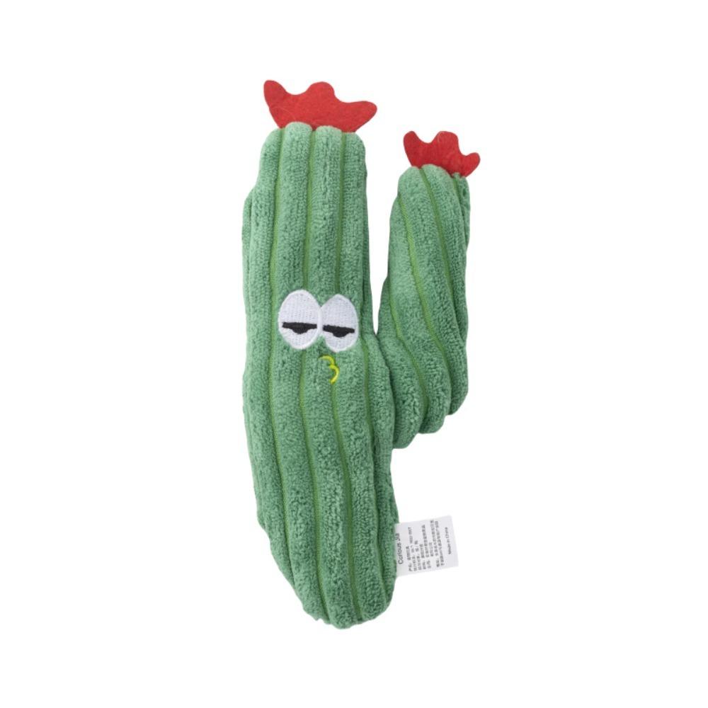 Creative Cartoon Interactive Cactus Kitten Catnip-Filled Cat Soft Cat Chew for Indoor Self-playing