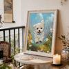 DIY Pearl Painting Set The Running Puppy Pattern Home Decoration Handmade Sticky Diamond Creative Canvas Pearl Art Painting Crafts Perfect Gift