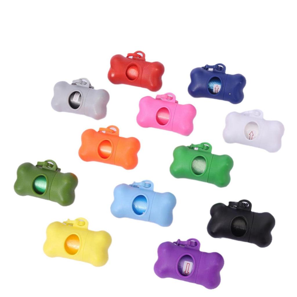 Bone-Shaped Portable Poop Scooper with Waste Bag Dispenser