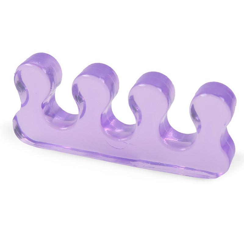 2 Stück Zehentrenner aus weichem Silikon, flexibler Fingerabstandshalter für Maniküre und Pediküre