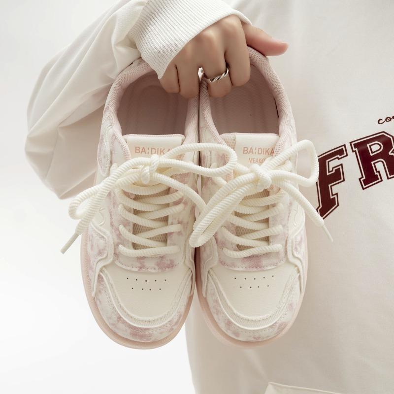 Student Sports Shoes Fashionable Casual Women's Shoes Thick-soled Versatile White Shoes