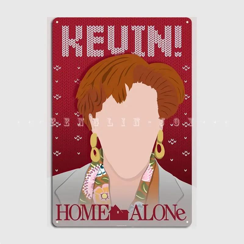 MomS Calling Kevin Minimalistic Metal Sign Pub Wall Retro Plaques Tin Sign Poster