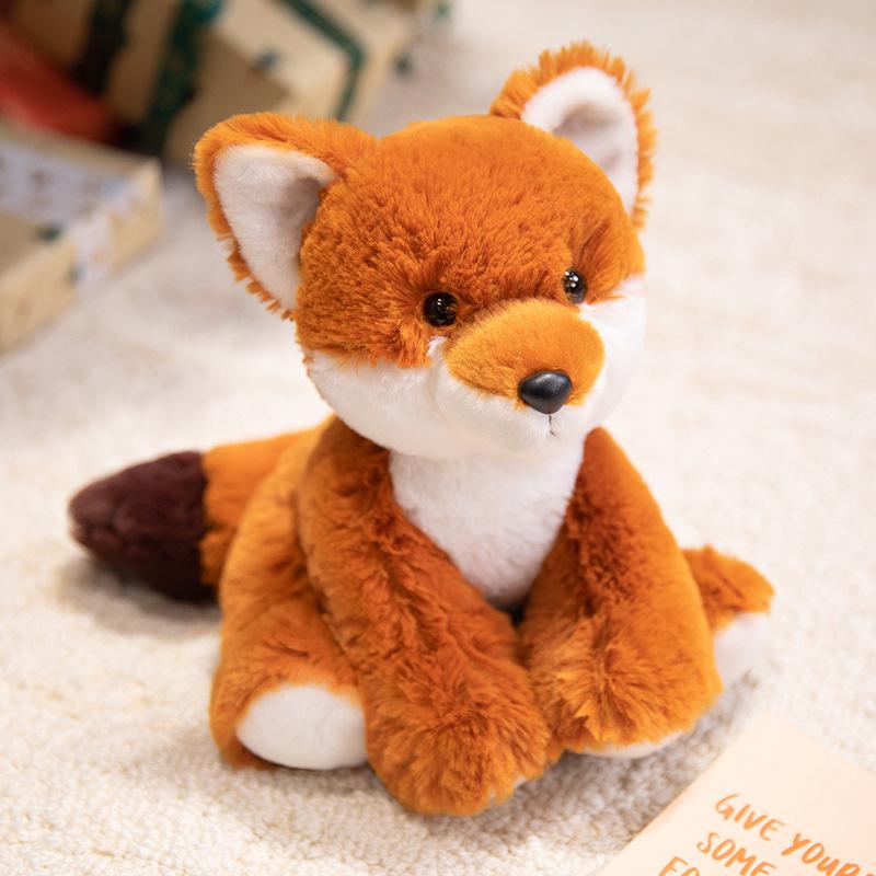 Cross-Border Plush Animal Dolls: Panda, Fox & Highland Cattle Creative Plush Toys