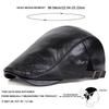 Newsboy Brand Latest Fresh Leather PU Faux 1985 School Old Vintage Men Caps British Painters Hats Spring Autumn Side Adjustable Flat Cap Hip Hop