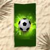 2025 Nouvelle Serviette de Plage Football Thème Football Microfibre Serviette de Bain pour Adultes Bord de Mer Serviette à Séchage Rapide