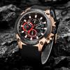 Megir Men Sport Watch Relogio Masculino Blue Silicone Strap Mens Watches Top Brand Luxury Luminous Waterproof Quartz Watch Man