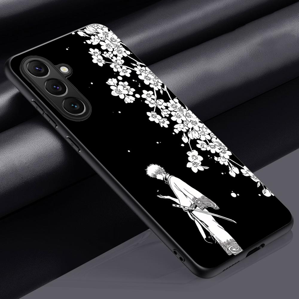 

GinTama X gintoki sakata ins Phone Case For Samsung Galaxy S25 S24 S23 S22 S21 S20 Plus Ultra Note20 Limited Soft Black Samsung S20 FE