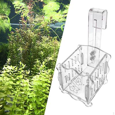 Aquarium Pflanzen Tasse Halter Aquarium Dekoration Stehen Container Transparent Aquatische