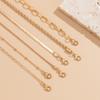Sweet And Cool Casual Rhinestone Beach Anklet Foot Decoration, Simple Snake Bone Chain Thin Chain Anklet