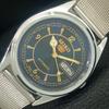 JAPAN VINTAGE REFURBISHED SEIKO 5 AUTOMATIC 6309A MENS BLUE DIAL WATCH A443355-1